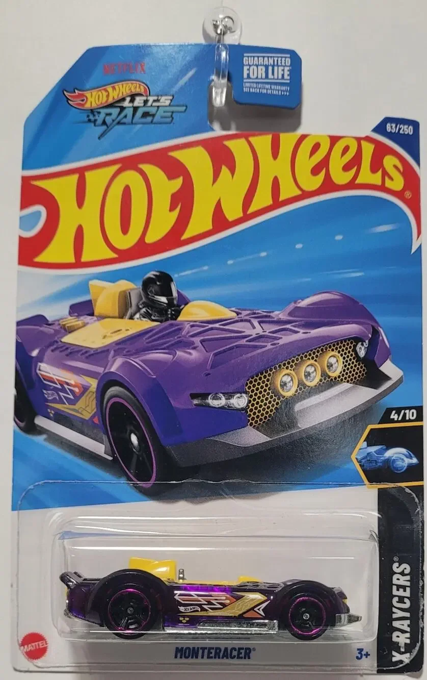 2025 Hot Wheels Monteracer Clear Violet 63/250 Let's Race Netflix Series 4/10